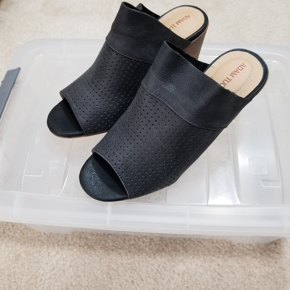 Adam Tucker Molly black Mules size 6